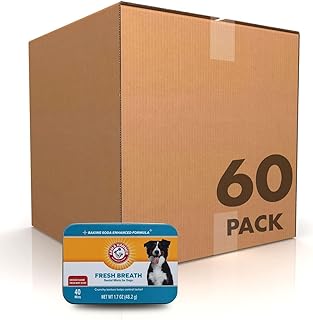 Arm & Hammer Advanced Care Dog Dental Breath Mints, Chicken, 1.7 Oz, 60 Pk