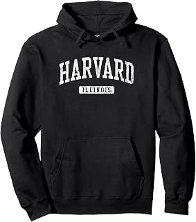 Harvard IL J03 Vintage Athletic Sports Design Pullover Hoodie