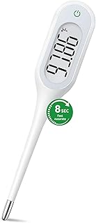 8 Seconds Basal Thermometer for Adult & Kids, Accurate & Safe Thermometer