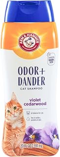 Arm & Hammer Cat Odor Control Shampoo, Violet Cedarwood, 20 Fl Oz