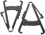 2pcs Skinfold Caliper Body Fat Measuring Tool with Dual Scale, Portable Fat Calipers for Accurate Skinfold Measurement, Fitness Tracking and Body Composition Analysis