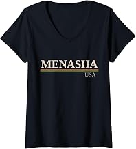 Women's Menasha USA V-Neck T-Shirt