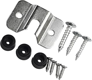 Dart Board Mounting Bracket with Screws, Metal Fixings for Hanging on Wall or Back Panel, Includes Screws and Pads for Secure Installation