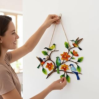 Metal Bird Suncatcher, Cardinal Window Hanging Decor