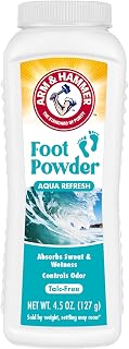 Arm & Hammer Soothing Foot Powder, Odor Control, Aqua Refresh Scent, 4.5 oz