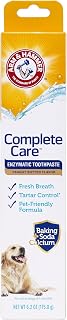 Arm & Hammer Complete Care Enzymatic Dog Toothpaste, Peanut Butter, 6.2 Oz