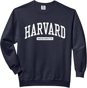 Harvard Massachusetts MA JS03 College University Style Comfort Colors Adult Sweatshirt