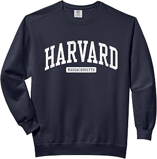 Harvard Massachusetts MA JS03 College University Style Comfort Colors Adult Sweatshirt