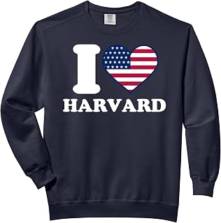 I love Harvard I heart Harvard Comfort Colors Adult Sweatshirt