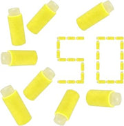 BOROLA 50PCS Half-Length Foam Darts, Precision Short Ammo Glow Tip