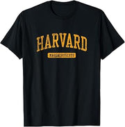 Harvard MA Vintage Athletic Sports Design JG3 T-Shirt