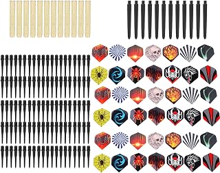 Safety Soft Darts Set with Stable Flight to Relax Eyes and Improve Mental Quality for All Skill Levels 14G Iron and Plastic Darts Set for