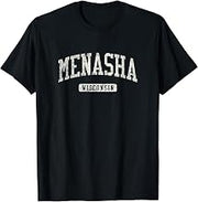 Menasha WI Vintage Athletic Sports Design JG3 T-Shirt