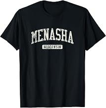 Menasha WI Vintage Athletic Sports Design JG3 T-Shirt