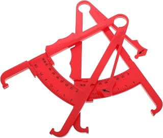 2pcs Plastic Body Fat Caliper for Accurate Skinfold Measurement with Dual Measurement Feature for Personal Use by Men and Women