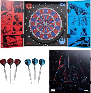 Target Darts Star Wars Light Side VS Dark Side Cabinet Dart Board & Darts