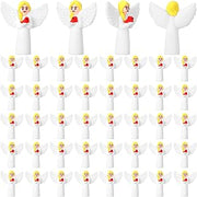 Amyhill 50 Pcs Mini Christmas Red Cardinals Angel Figurines Miniature Angel