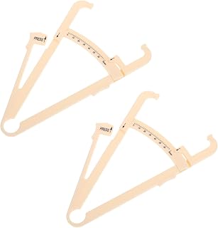 GALPADA 2pcs Skinfold Calipers Body Fat Measurement Tool for Men and Women Easy to Use Handheld Fat Caliper Abs Material Accurate Body Tester
