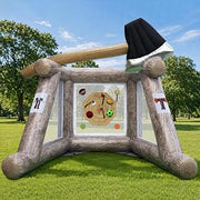 SPACEFISH Inflatable Axe Throwing Game Giant Ball Toss Target Dart Board