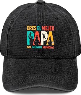 Eres El Mejor Papa Del Mundo Mundial Original Hats for Men Classic Washed