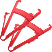 2pcs Plastic Skinfold Calipers for Accurate Body Fat Measurement with Precision Dual Measurement Features, Suitable for Bmi Calculation and Personal Use by Men and Women