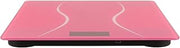 Intelligent Electronic Body Weight Scale for Home and Bathroom Use with USB Rechargeable Battery and Tempered Glass Surface, Compact Pink Digital Scale with Accurate Weight