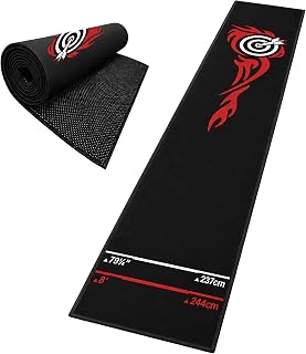 Relaxdays Darts mat with oche & Throw line, 60x260 cm, Colour