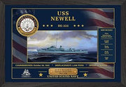 USS Newell DE-322 Framed Personalized Art - 1523DE322P