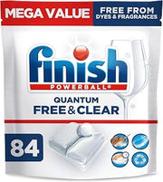 Finish Free & Clear Dishwasher Pods, Dye & Fragrance Free Detergent, 84 ct.