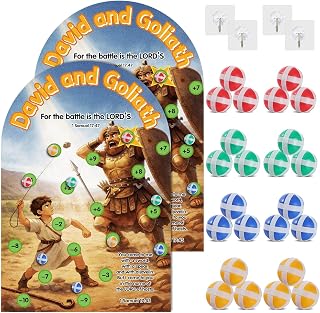 David and Goliath Dart Board Game for Kids Religious Activities