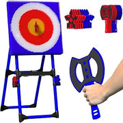 Axe Throw Target Game, 2-in-1 Axe Throw & Lawn Dart Combo Backyard Game Set with 8 Long-handled Flying Axe & 8 Six-star Dart, Large Target Area Design for Family Parent-child, Office Stress Relief