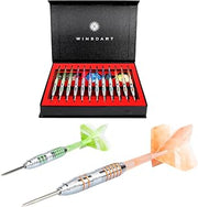 Darts Metal Tip Set,Steel Tip Darts,12pcs 22g,Gift Box,Mens Gifts