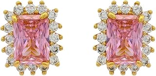 Women's 9K/14K/18K Gold Classic Style Earrings Lab Created Sapphire