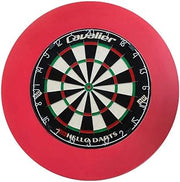 Dart Shield Set With Knife Mesh And International Standard, 18 Inches, Includes 2 Sets Of Darts And Accessories, Red