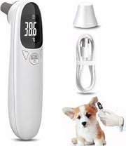 5x1.5 Digital USB Rechargeable Ear Thermometer for Pets, Accurate 32-42.9℃ Thermometer for Dogs Cats Pigs Sheep