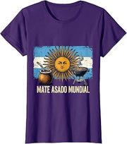 Mate Asado Mundial Patriotic Design T-Shirt