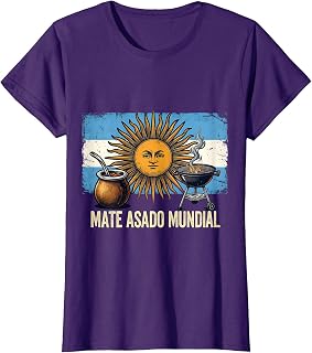 Mate Asado Mundial Patriotic Design T-Shirt