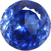 Natural Blue Sapphire Loose Gemstone 9.25 Carat Round Cut Certified Cornflower Blue Gem Stone for Jewelry Making Collection
