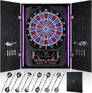Electronic Dart Board, Electric Dartboard LED Cabinet for Adults