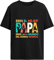 Eres El Mejor Papa Del Mundo Mundial Original tee Mens Graphic Funny