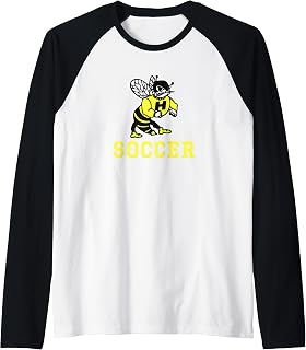 Harvard High School Hawks Soccer Raglan Baseball Tee