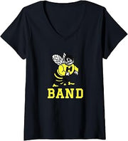 Women's Harvard High School Hawks Band V-Neck T-Shirt