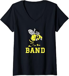 Women's Harvard High School Hawks Band V-Neck T-Shirt