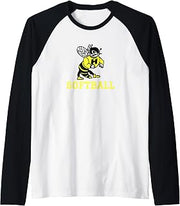 Harvard High School Hawks Softball Raglan Baseball Tee