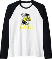 Harvard High School Hawks Band Raglan Baseball Tee