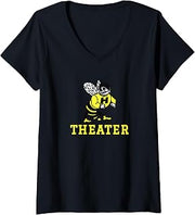 Women's Harvard High School Hawks Theater V-Neck T-Shirt