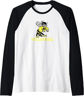 Harvard High School Hawks Volleyball Raglan Baseball Tee