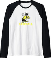 Harvard High School Hawks Baseball Raglan Baseball Tee