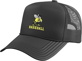 Harvard High School Hawks Baseball Trucker Hat with Adjustable Mesh Back