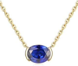 Moissanite/Ruby/Sapphire/Emerald Dainty Small Pendant Necklace for Women, Really Authentic Solid 925 Sterling Silver, 16 Inch /18 Inch, Birthday Anniversary Valentines Gift